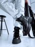 MELNI šņorzābaki "FIRST STEP QH7830"